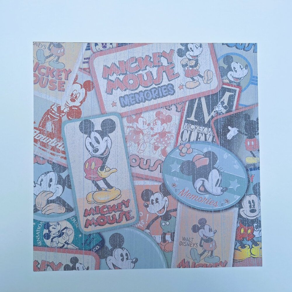 Mickey Comics - Disney 12x12 Scrapbook Paper Lot - NEW - Picture 5 of 8